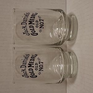 Pair of Jack Daniels Gold Medal No.7 Whiskey Glasses
